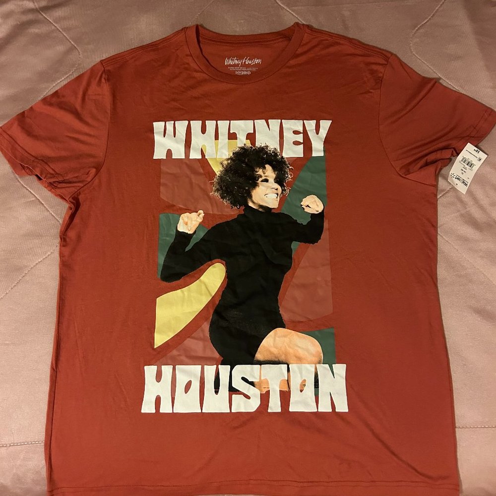 Whitney Houston T-Shirt Size XL Color Light Brown